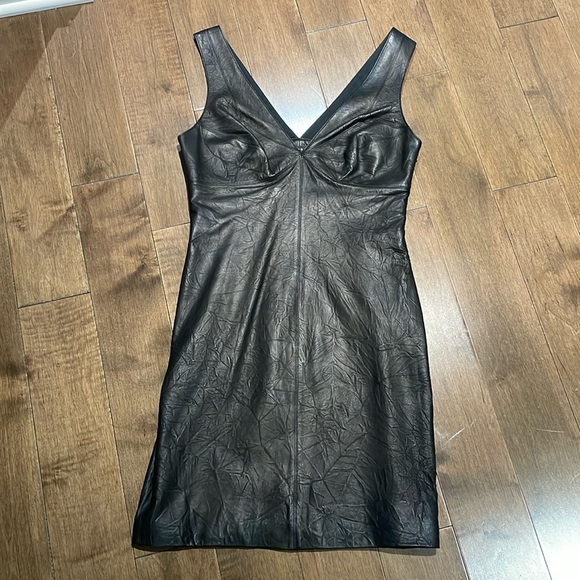 Robert Rodriguez leather dress size 6 - Picture 1 of 4